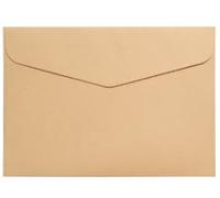 25 Pezzi Buste Vintage in Carta Kraft 11,4×16,2cm Buste Vuote,Bustes Con Lembo Triangolare,per Natale,Ringraziamento,Matrimonio(Marrone,Carta E Colla Non Incluse)