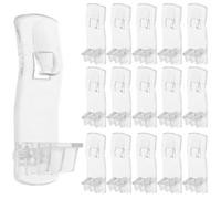 25 Pezzi Clip di Supporto per Ripiano Trasparente in Plastica | Regolazione Facile, Lunga Durata, Forma Rettangolare, per Librerie, Armadi e Organizzazione Dispensa