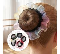 25 pezzi di retine per capelli con bordo floreale per chignon - Copri-chignon