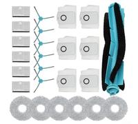 25 pezzi di ricambio per aspirapolvere Cecotec Fit For Conga 9990 AI/Fit For Conga 9590/Fit For Conga 10090, Main Side Brush Filter Dust Bags Mop Cloth Kit, sistema di raccolta polvere
