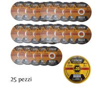 25 PEZZI DISCO ABRASIVO DA TAGLIO FERRO 115X1,0X22,23MM. ULTRA SOTTILE HOTECHE