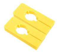 25 Pezzi Divisori per Appendiabiti in Plastica Gialla, Quadrati | Design a Scanalatura Aperta, Superficie Scrivibile, Uso Riposizionabile, per Aste e Organizzazione Rapida