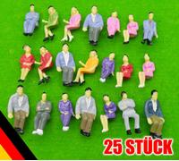 25 Pezzi Figure Dipinte Viaggiatori Seduti Set (Scala 0) Modellismo 1:45 O 1:50
