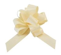 25 PEZZI Fiocco Coccarda AVORIO 95 mm autotirante matrimonio auto macchina PETALI 16+2 Diametro 95 mm