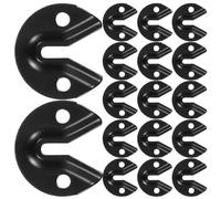 25 Pezzi Fissaggi per Appendere Quadri e Specchi | Acciaio Inossidabile Nero, Design Invisibile e Connessione Sicura, per Galleria e Ufficio