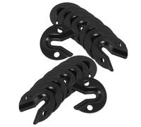 25 Pezzi Fissaggio per Cornici in Acciaio Inox Nero Chiusura a Chiave | Design Discreto e Basso Profilo, Montaggio Salvaspazio, per Cornici e Specchi in Ufficio