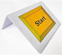 25 pezzi, formato DIN A4, formato orizzontale, espositore da tavolo, espositore pubblicitario, supporto per cartelli Rally Obedience resistente alle intemperie