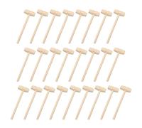 25 Pezzi Giocattoli Martello di Legno, Martelli di Legno, Accessori per Attrezzi Fai da Te, Regali per Bambini