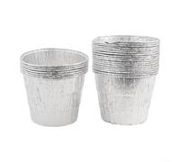 25 pezzi Heavy Duty alluminio Grasso Secchio Liner per Traeger Pro Series per Griglie Green Mountain e Pellet Grill Drip Padelle Top Diametro 4.9 Pollici