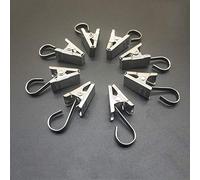 25 pezzi in acciaio INOX resistente filo clip per tenda da doccia con gancio string party Lights Hanger Holder per foto, camera da letto, bagno, decorazione casa, art Craft display