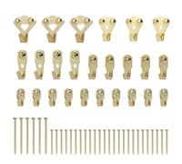 25 Pezzi Kit di Ganci Cornice per Pareti Dure, Immagine Ganci, Ganci per Quadri Muro, Ganci in metallo per Quadri, per Appendere Quadri, Specchi e Decorazioni su Diverse Superfici