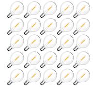 25 Pezzi Lampadina LED G40 E12 1W Esterno Ricambi Bianco Caldo 2700K 100LM G40