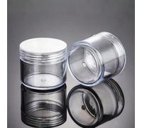 25 pezzi Mini barattoli trasparenti per creme con coperchi trasparenti, piccoli contenitori per campioni di cosmetici, vasi di plastica trasparenti per cosmetici vuoti da 3g-20g, contenitori campione