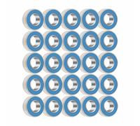 25 Pezzi Mini Cuscinetti a Sfera MR115-2RS, Blue Metal Rubber Sealed Ball Bearings 5 x 11 x 4 mm, Ball Bearing Parts per Motore Elettrico Elettrodomestici Macchinari