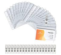 25 Pezzi Porta Badge,Porta Badge Impermeabile,Identità Supporti Badge,Badge Holder,Porta Badge Identificativi,con Clip Metallico,per College, Conferenze, Ufficio, Affari, Esposizione