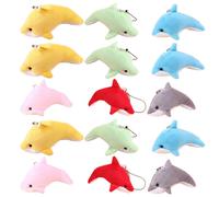 25 pezzi portachiavi in peluche appesi portachiavi con delfini pendenti per