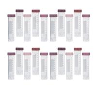 25 Pezzi Provette Centrifughe da Laboratorio 50ml con Tappi a Vite | Plastica Trasparente, Coniche e Autoportanti, Tacche Graduate e Spazio Scrivibile, per Osservazione Rapida