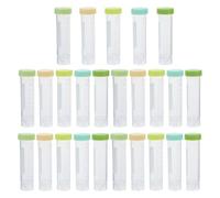 25 Pezzi Provette da Centrifuga 50ml con Tappo a Vite Graduato | Design Autostabile con Fondo Conico, Spazio per Scrivere, Trasparenza Cristallina, per Preparazione Campioni