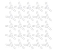 25 Pezzi Raccordo a Plastica Trasparente per Tubazioni, Installazione | Condotti Aria e PE, Adatto a Spazi Esterni e Coltivazione Fai da Te, Raccordo Semplice per Diramazioni