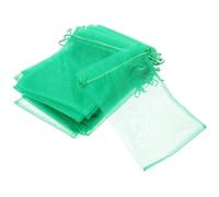 25 Pezzi Sacchetti Rete per Frutta Coulisse, Organza Verde | Protezione per Piante e Ortaggi, Uso Interno ed Esterno, Trama Trasparente, Apertura Facile