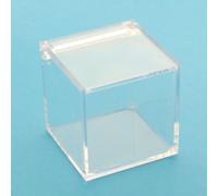 25 PEZZI Scatola In plexiglass ITALIANO portaconfetti 6X6X6 cm bombonier 08DA