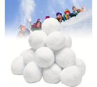 25 pezzi, Set per battaglia di palle di neve al chiuso - Palle di neve artificiali soffici per interno ed esterno - Palline di neve finta bianca realistica per giocare - Decorazioni per albero di Nata