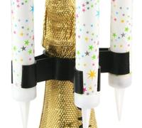 25 Pezzi Sparkler Clip - Porta Candela a fontana per bottiglia a 3 Clip