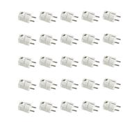 25 Pezzi Spina Schuko Volante, 16A 250V, Standard Tedesca (Uscita Cavo Laterale 90 Gradi)