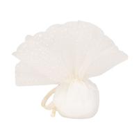 25 PEZZI SPUMA BAG Velo portaconfetti 25 cm colore CREMA 1GGR