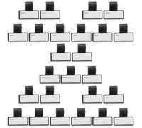 25 pezzi Targhetta Identificativa per Stetoscopio Clip, ABS 4x3,5x1,5cm | Cartello Bifacciale Scrivibile, Superficie Liscia, Leggero e Compatto, per Ospedale e Postazioni Infermieristiche
