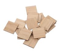 25 Pezzi Tessere di Bambù Quadrate per Fai da Te, Lisce e Forabili | Blank a Doppia Faccia, Pronte da Dipingere, per Maestre e Negozi, per Etichette Regalo e Attività in Classe