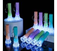 25 pezzi - Torcia tascabile mini da 7 cm, illuminazione a LED, pratico portachiavi a LED, colori macaron misti in confezione, gadget per feste, regali per la casa, premi per la classe, regali per il r