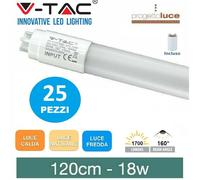 TUBO A LED NANOPLASTICA 18W BIANCO NATURALE 120CM VT-1277-LED6273 V-TAC