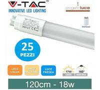 V-TAC VT-1277SMD 18W G13 A+ Bianco caldo lampada LED, tubolare, plastica