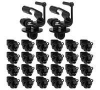 25 pezzi Z Pin-Lock T-Post Isolatori in plastica nera per recinzioni 1-a per Quarter Plus 1.33 T-Type Post non conduttivo di lunga durata recinzione elettrica per accessori