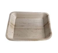 [25] Piatti Piani Quadrati Foglia di Palma 24x24 cm |Biodegradabili Compostabili