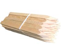 25 Picchetti in Legno di Faggio 30 cm 25×25 mm - Pali Quadrati per Giardino con Punta Robusta, Tutori per Pomodori, Pali da Recinzione e Piante, Segnalatori da Terra