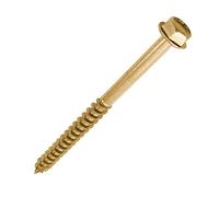 25 Pieces-TIMCO Solo Advanced Hex Head Gold Coach Woodscrews - 12.0 x 160