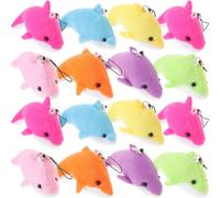 25 portachiavi decorativi pendenti con delfini in peluche, pendenti con delfini