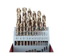 25 Pz 1-13mm M35 HSS-Co Cobalto Codolo cilindrico Punte da trapano elicoidali Set Foro di perforazione in metallo for legno Acciaio inossidabile Ferro Alluminio(25Pcs with box)