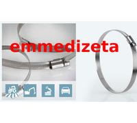 25 pz 70-90 ø mm FASCETTE STRINGITUBO IN ACCIAIO INOSSIDABILE AISI 430