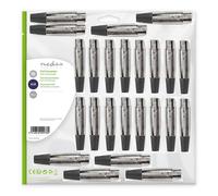 25 PZ. CONNETTORI ADATTATORI CANNON PRESA XLR 3 PIN F. FEMMINA x cavi audio