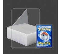 25 Pz Custodie trasparenti per card Pokemon Kpop da 35 PT, antistrappo, 3x4", in PVC per collezione di carte da gioco, HD Bianco trasparente,Luce blu trasparente,Bianco trasparente con pellicola prote