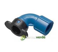 25 pz Gomito 90° Blu Lock / filetto F Orbit BL 407 - ½" x ¾"