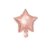 25 PZ Palloncino foil mylar SHAPE STELLA Colore ROSA GOLD 25 cm