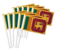 25 pz Sri Lanka palmare piccola bandiera, Sri Lanka tenuto in mano Mini Decorazione Banner