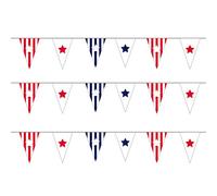 25 pz/stringa appeso gagliardetto per il giorno dell'indipendenza commemorativo stella bandierina patriottica 4 luglio decorazione giorno dell'indipendenza decorazioni all'aperto