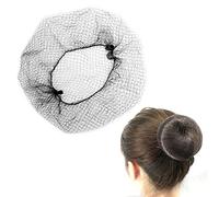 25 reti per capelli nere, invisibili, retina per capelli elasticizzata, 50 cm