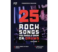 25 ROCK SONGS YOU SHOULD KNOW ON DRUMS (Volume 4): With Original Drum Sheet Music and MIDI Drum Tracks Inspired by the Greatest Rock Songs of All Time [English Edition]