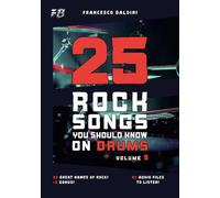 25 ROCK SONGS YOU SHOULD KNOW ON DRUMS (Volume 5): With Original Drum Sheet Music and MIDI Drum Tracks Inspired by the Greatest Rock Songs of All Time [English Edition]